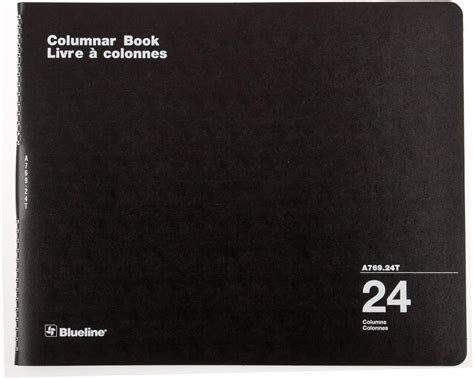 Blueline Columnar Book Twin Wire Binding 24 Columns With Description