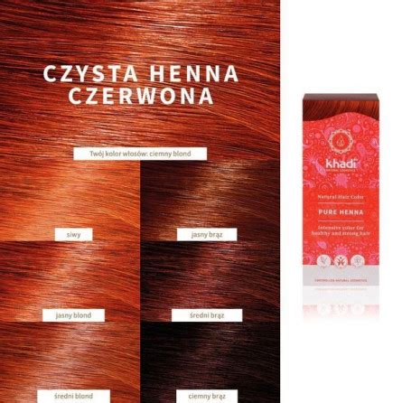 Henna Khadi Naturalna Czerwona Ruda