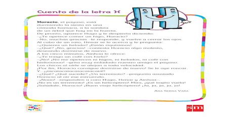 Cuento De La Letra H La Ardilla Recursos