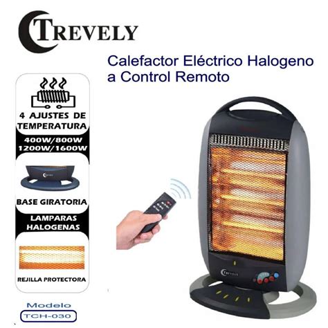 Ripley CALEFACTOR ELÉCTRICO TREVELY A CONTROL REMOTO