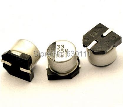 Capacitor Eletrol Tico De Alum Nio Smd Capacitor V Uf X Uf