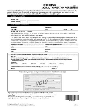 Fillable Online ACH AUTHORIZATION AGREEMENT Kovackadvisorscom Fax