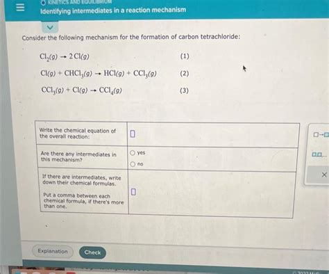 Solved Consider The Following Mechanism For The Formation Of Chegg