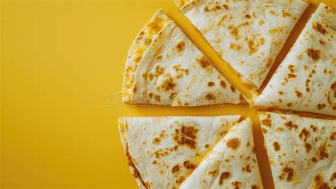 Perfectly Crisped Quesadillas Showcasing Corn Tortillas Filled And Folded With Melted Cheese