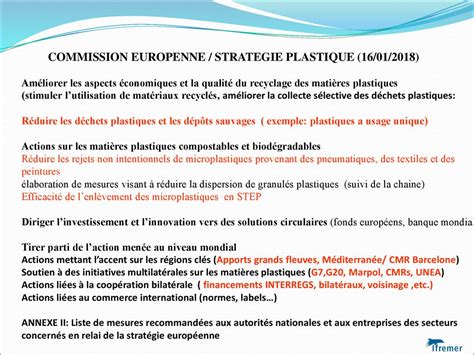 COMMISSION EUROPENNE STRATEGIE PLASTIQUE 16 01 2018 ppt télécharger