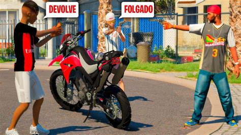 RESGATAMOS MINHA MOTO ROUBADA NO MEIO DA FAVELA GTA 5 VIDA REAL YouTube