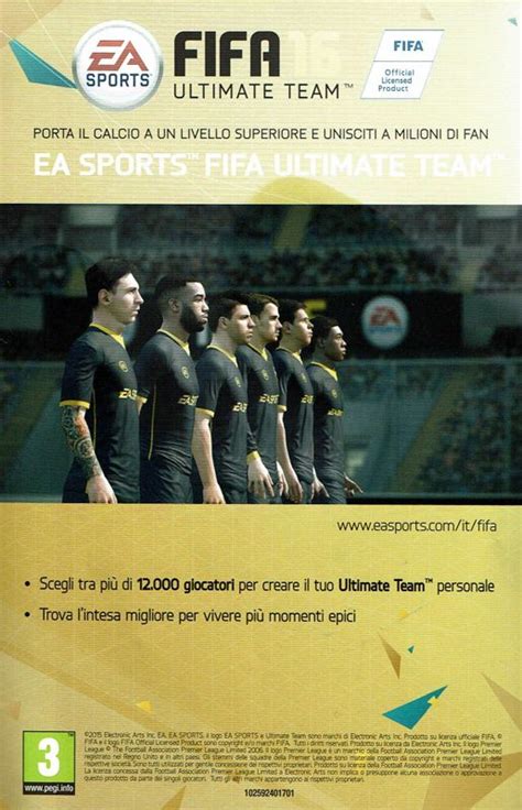 FIFA 16 cover or packaging material - MobyGames