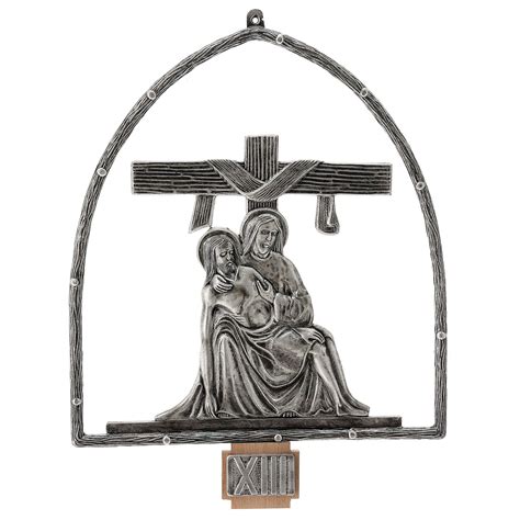 15 Stations Of The Cross In Silver Plated Bronze Online Sales On