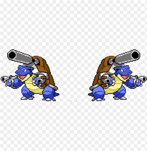 Mega Blastoise Blastoise Pixel Art Shiny Png Transparent With Clear