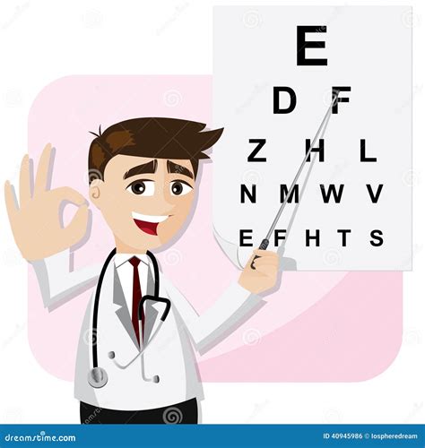 Ophthalmologist Chart Icon Design Myopia Eye Test Symbol Medical