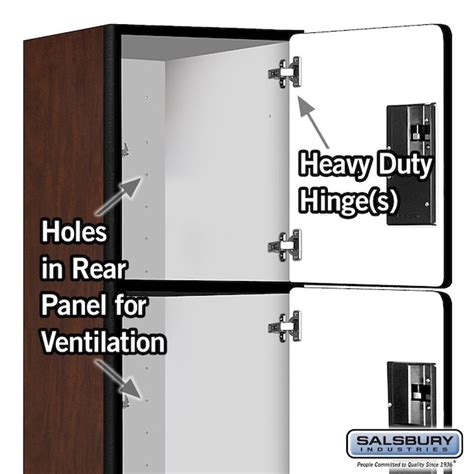 Salsbury Industries 12 In Wide Four Tier Designer Wood Locker 1 Wide