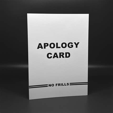 Apology Card | No Frills Greetings