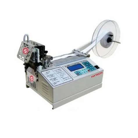 Computerized Nylon Tape Velcro Cutting Machine Hot Cold Tape Cutting Machinery टप कटन