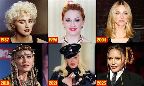 A Look At Madonna S Changing Face Over The Years Daily Mail Online