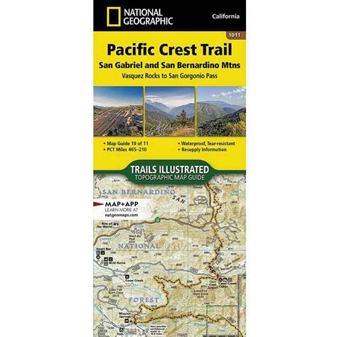 Pacific Crest Trail Maps National Geographic 2 Foot Adventures