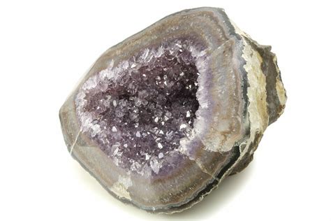 6 4 Sparkly Purple Amethyst Geode Uruguay 275991 For Sale