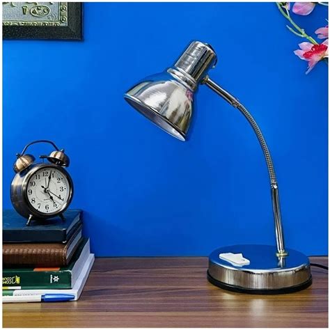 W Fluorescent Chrome Finish Study Lamp K Natural White At Rs