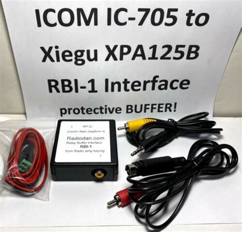 ICOM IC 705 To Xiegu XPA125B Amplifier Keying Cable W RBI 1 Interface