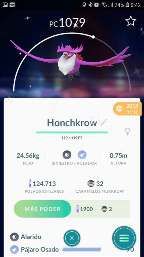 Honchkrow Shiny Pokemon Go | Pokemon