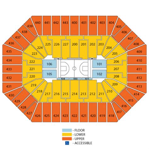 Oracle Arena Seating Chart Concert