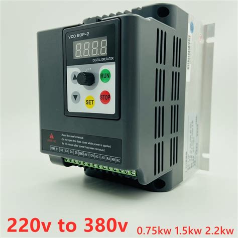 Vfd 3kw 4kw 220v To 380v Single Phase Input 380v 3 Phase Output Ac