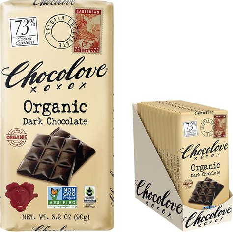 Amazon Chocolove Xoxo Raspberries In Dark Chocolate Bar 3 1 Oz