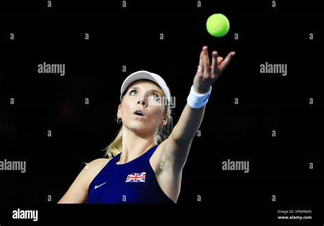 Great Britain S Katie Boulter In Action During The Billie Jean King Cup