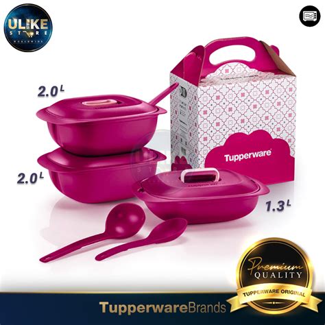 Tupperware Gourmet Server Set Tupperware Raya Set 2023 Tupperware T Set With Box Tupperware