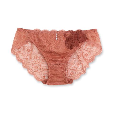 フランデランジェリー fran de lingerie レースラバーにおススメエレガント 実用性 スタイルアップワイヤレスリュクス バックレースショーツ返品不可商品 レッド