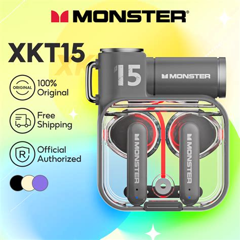 Monster XKT15 TWS Bluetooth Wireless Earphone Hi Fi Stereo Sports