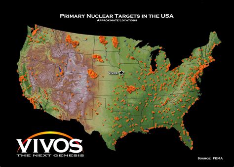 Nuclear Target Map Usa Printable Map Of Usa