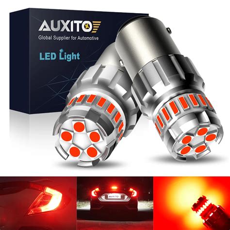 AUXITO Super Bright Car LED Luzes De Freio L Mpada Reversa DRL Vermelho