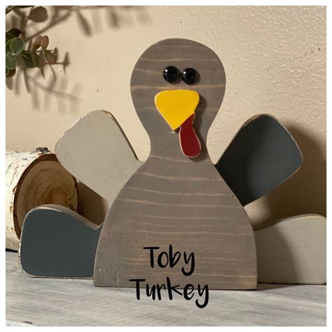 Thanksgiving Wood Turkeys Whimsy Rustic Wooden Turkey Etsy