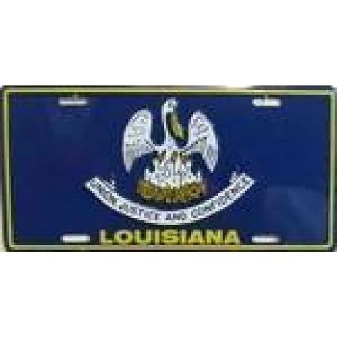 Louisiana Flag License Plate