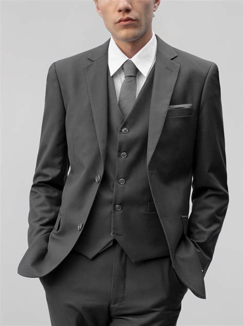 Dark Grey Three Piece Suit | Alain Dupetit