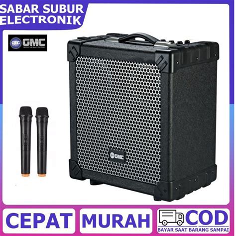 Jual GMC Speaker Portable Bluetooth 888Q Ukuran 6 5 Inch 2 Mic