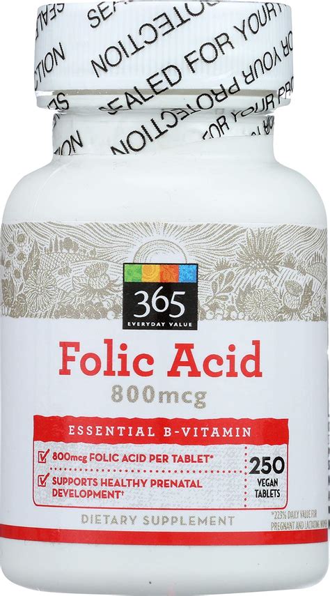 Nature S Way Folic Acid 800 Mcg Dfe Per Serving 100 Capsules Health And Household