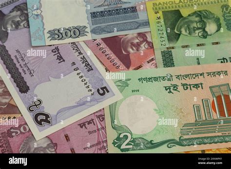 Bangladesh Currency Notes Taka Business Background Stock Photo Alamy