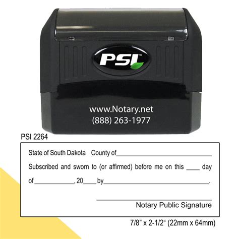 South Dakota Notary Jurat Stamp Notary Net