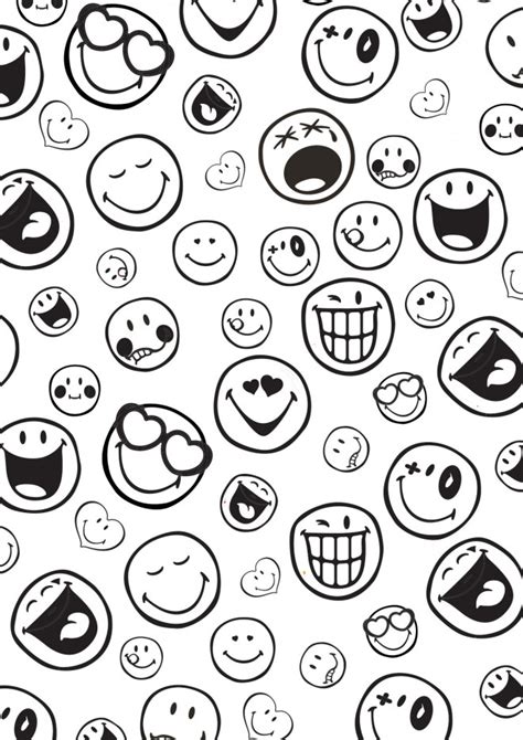 Coloriage Smiley Dessin Gratuit Imprimer