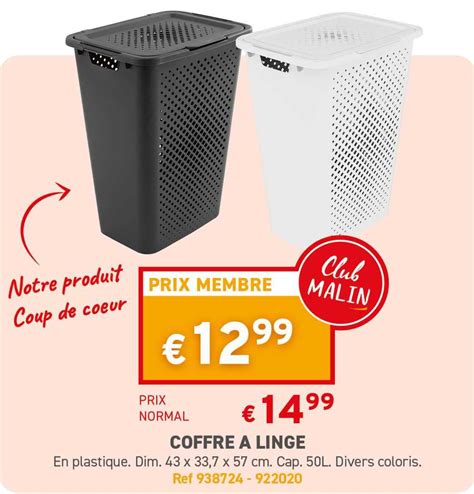 Promo Coffre à Linge chez Trafic iCatalogue fr