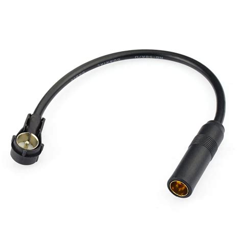 Car Am Fm Dab Radio Aerial Antenna Coax 20cm Adapter Lead Din 41585 To