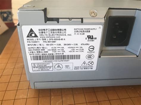 Delta 7430011 300W DPS 300AB 80 A XU100125 13057 EBay