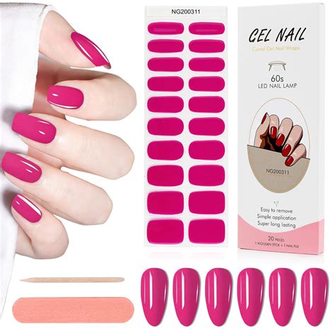 Amazon Kalolary Pcs Gel Nail Polish Strips Adhesive Full Wrap