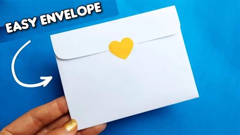 Como Fazer Um Envelope F Cil De Papel Sulfite Lovely Art Diy Youtube