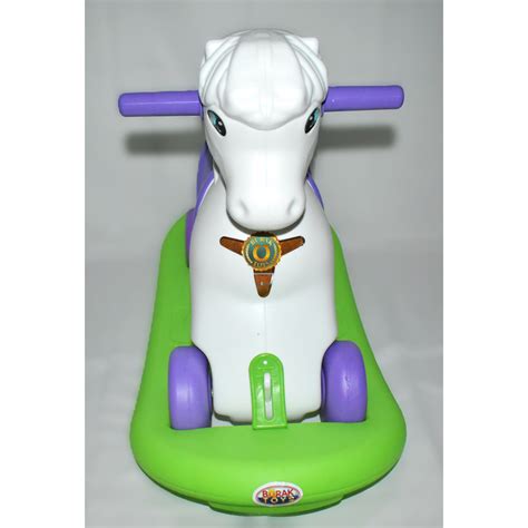 Люлеещо се конче 2 в 1, с колела и подвижна подметка, Burak Toys ...