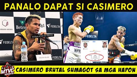 Casimero Panalo Dapat Napikon Sumagot Sa Mga Japanse Fans Wasakin Si