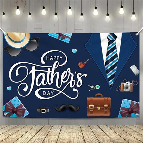 Happy Fathers Day Banner Xtralarge 72x44 Inch Fathers Day Banner For