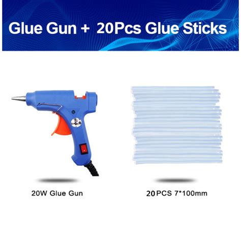 W High Temp Heater Melt Hot Glue Gun Use Mm Glue Sticks Repair Tool Shopee Singapore