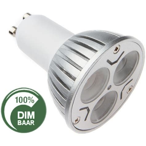 Led Lampen 3x1 Watt Gu10 Dimbaar